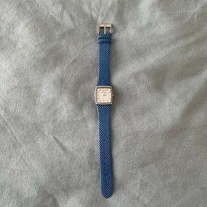 Skagen Ladies Slim Watch Blue Pave Square MOP Blue 384XSSLN